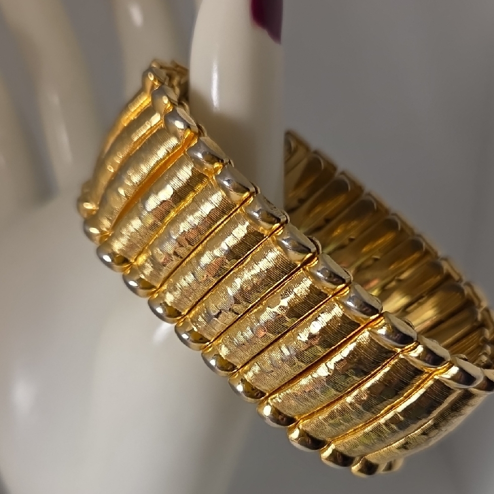 Monet Gold-Tone Bamboo Bracelet
